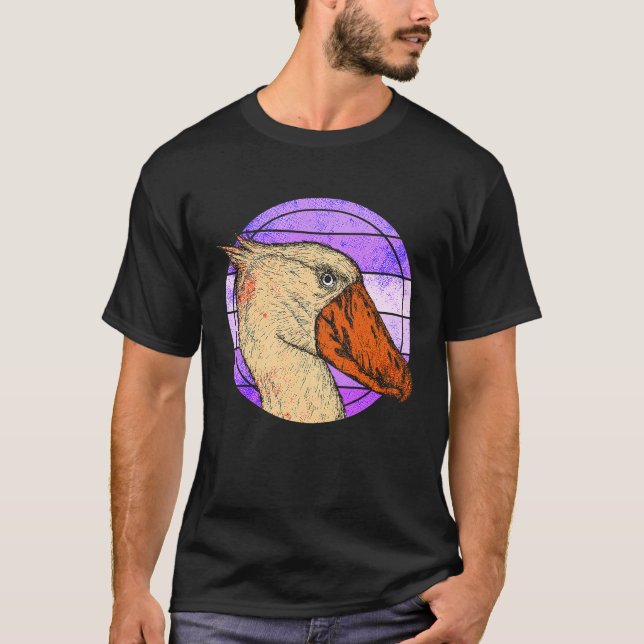 Camiseta Shoebill Bird Animal Colorful  2 (Frente)