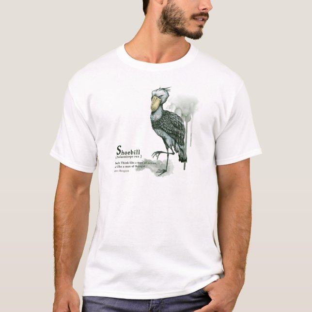 Camiseta shoebill - ink (Frente)