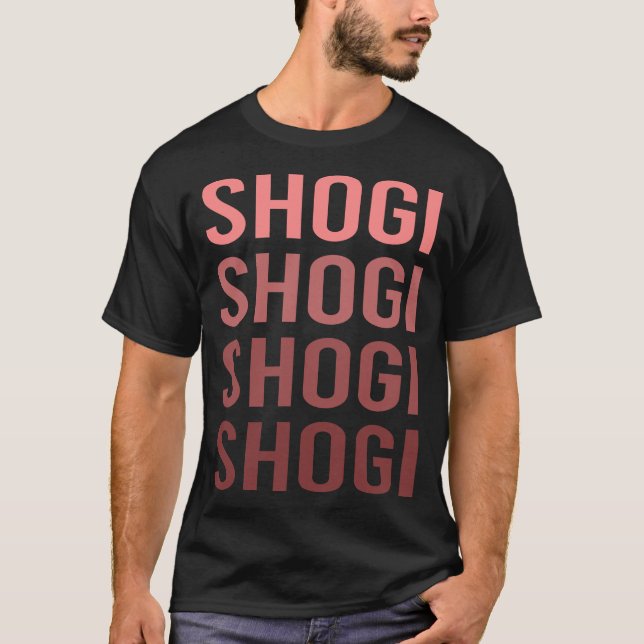 Camiseta Shogi de Texto Vermelho (Frente)
