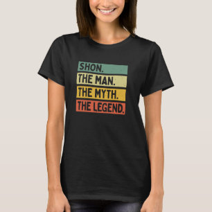 Camiseta Shon O Homem O Mito A Lenda Personaliza Engraçada