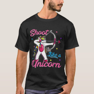 Camiseta Shoot Like A Unicorn Archer  Funny Bow Arrow Arche