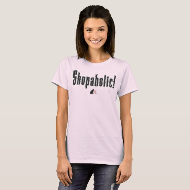 Camiseta Shopaholic! (Frente Completa)