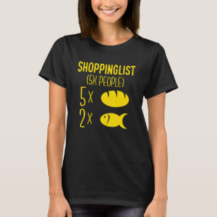 Camiseta Shoppinglist Dois Pescados E Cinco Pão Mateus 141