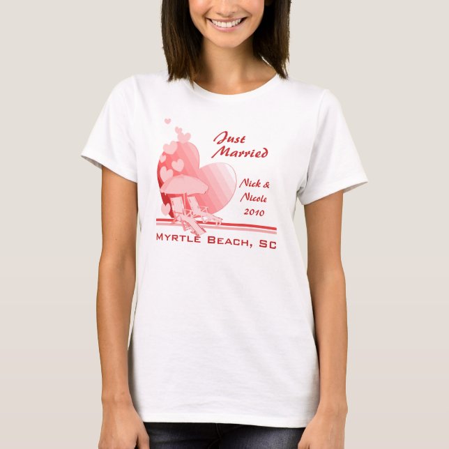 Camiseta Shore Love/ Tropical Rosa (Frente)