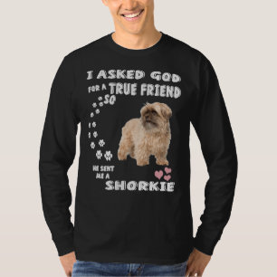 Camiseta Shorkie Tzu Coca Citação Mãe Natal Yorkie Tzu D