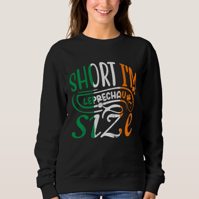 Camiseta Short I'm Leprechaun Size St Patricks Day Irish Fl (Frente)