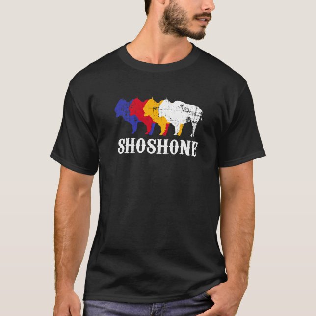 Camiseta Shoshone Pessoas Native American Premium (Frente)