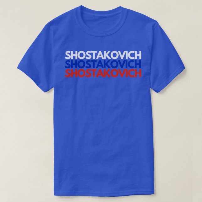 Camiseta SHOSTAKOVICH Rússia (Frente do Design)
