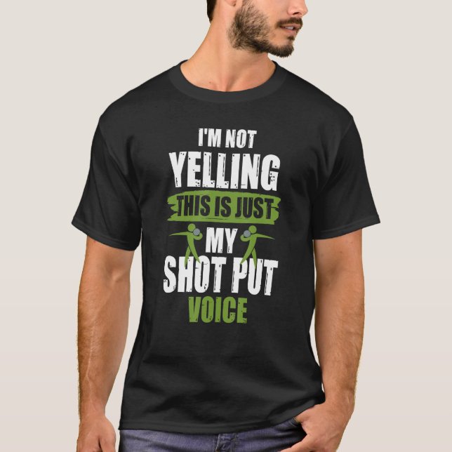 Camiseta Shot Pu Shot Put Voice Piada Shot Putter (Frente)