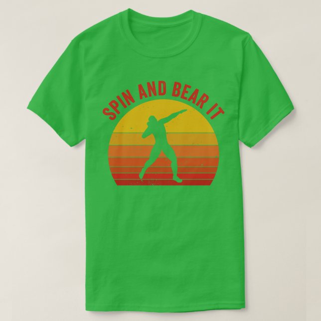 Camiseta Shot Putt Athlett Shot Putter Spin e Bear Divertid (Frente do Design)