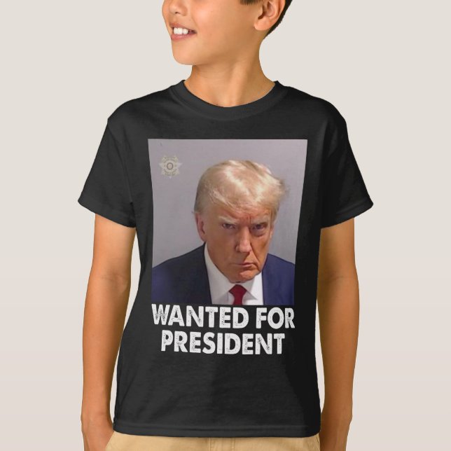 Camiseta Shot Trump Engraçado Queria O Presidente 2024 (Frente)