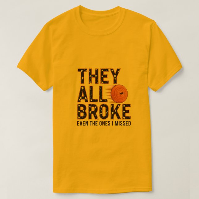 Camiseta Shotgun SkeetTrap Clay Pigeon Shooting Vintage (Frente do Design)