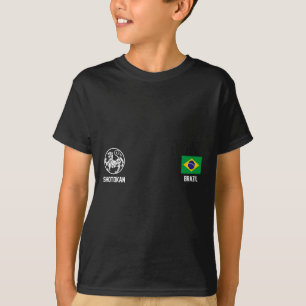 Camiseta Shotokan Brasil Karate Bandeira Dojo Tiger