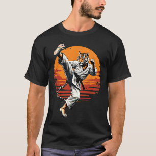 Camiseta Shotokan Karate Fighter Martial Arts Tiger Funny K