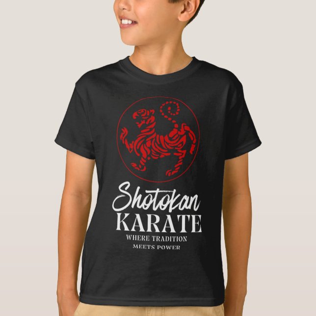 Camiseta Shotokan Karate Onde A Tradição Conhece O Poder (Frente)
