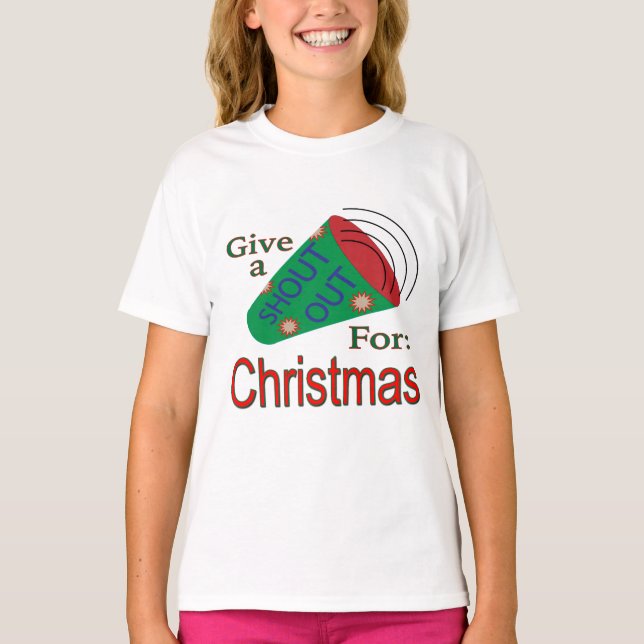 Camiseta Shout Out para o Natal (Frente)