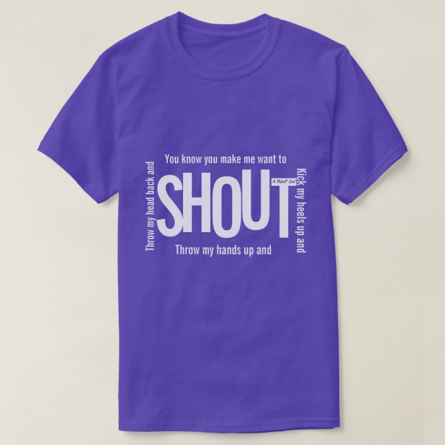Camiseta SHOUT - Um MisterP Shirt (Frente do Design)