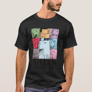 Camiseta Show Colorido Capybara, Cute Cute Capybara, da Cap