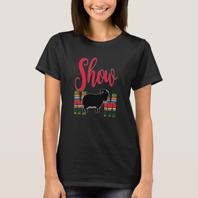 Camiseta Show de Gado Mãe Cabra Angora Guepardo Serape Faze (Frente)