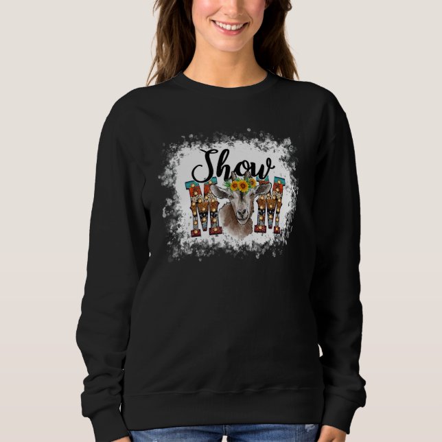 Camiseta Show Mama Goat Mom Floral Country Farm Life Farm G (Frente)