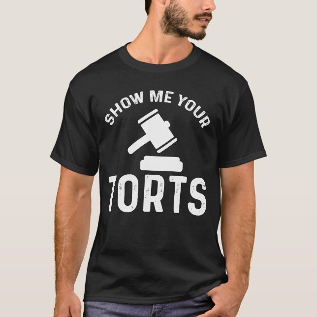 Camiseta Show me yourorts Lawyer Attorney girl (Frente)