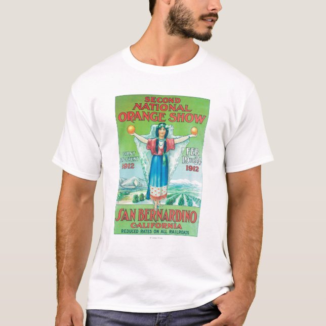 Camiseta ShowPoster alaranjado nacional #4 (Frente)