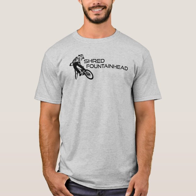 Camiseta Shred Fountainhead Virginia Mountain Biking (Frente)