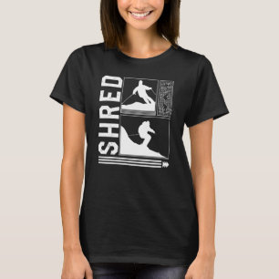 Camiseta Shred Skiier Winter Snowboard Snowboarder