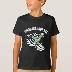 Camiseta Shredasaurus Rex Ski Dinossauro Infantil Presente 