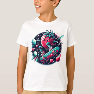 Camiseta Shredder de Berry Cósmico - Skateboard Espacial