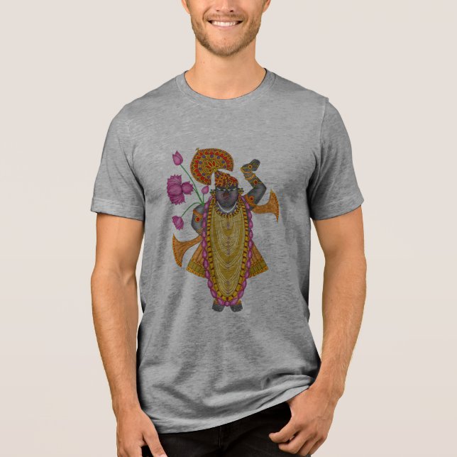 Camiseta Shreenath Ji – Arte Divina de Krishna de  (Frente)