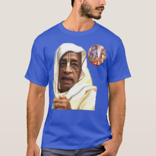 Camiseta Shrila Prabhupada negocia no ॐ de Radha-Krsna