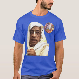 Camiseta Shrila Prabhupada negocia no ॐ de Radha-Krsna