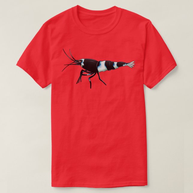 Camiseta Shrimp de Bee Caridina de Taiwan (Frente do Design)
