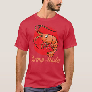 Camiseta Shrimp Master Comendo Peixes De Marisco