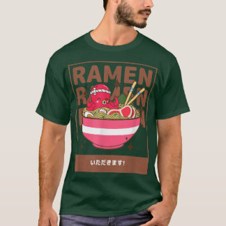 Camiseta Shrimp Ramen Japonês, Cute Kawaii Anime