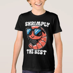 Camiseta Shrimply The Best Shrimp Pun Engraçado