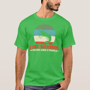 Camiseta Shrimps Seafood Introduvert Retro