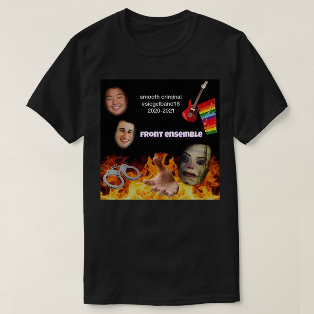 Camiseta SHS Banda Front Ensemble Sticker Smooth Criminal (Frente do Design)