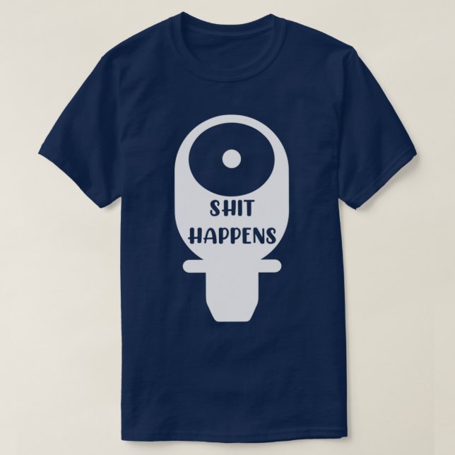 Camiseta Sht Happens Ostomy (Frente do Design)