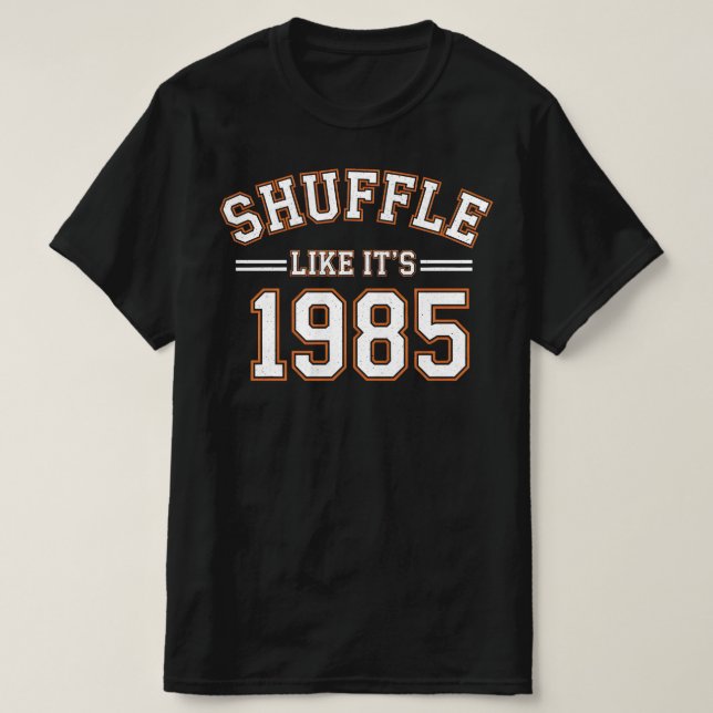 Camiseta Shuffle Like It's 1985 | Vintage Chicago Football  (Frente do Design)