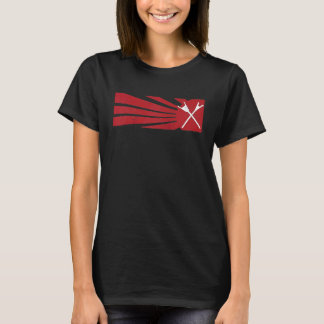Camiseta Shuffleboarding retrô para homens e mulheres Shuff