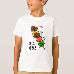 Camiseta Shush Kebab Engraçado Comida