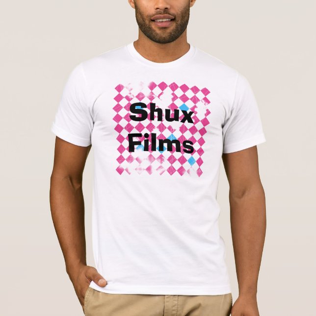 Camiseta ShuxFilmsBackgroundFINAL, filmes de Shux (Frente)