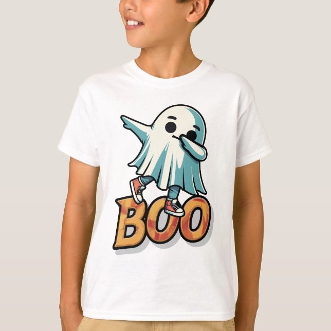 Camiseta Shy Boo Ghost: Muito Feliz para Boo (Frente)