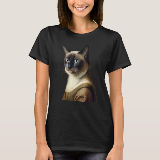 Camiseta Siamese Cat Funny Masterícula (Frente)