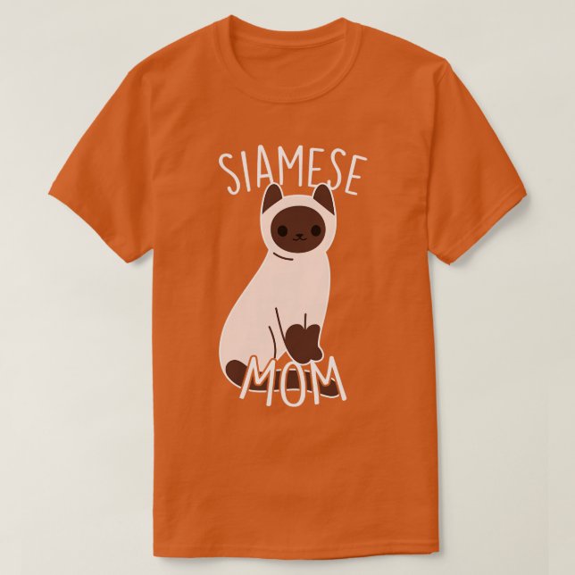 Camiseta Siamese Cat Mãe (Frente do Design)
