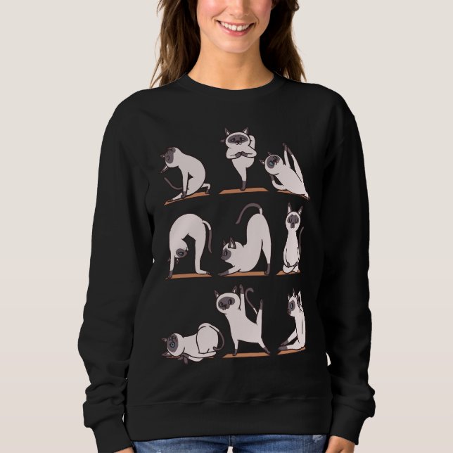Camiseta Siamese Cat Yoga (Frente)