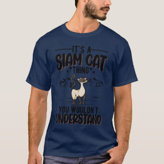 Camiseta Siamese Catshing Siam Cat Amigos