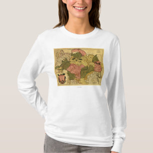 Camiseta Sibéria, RussiaPanoramic MapSiberia, Rússia